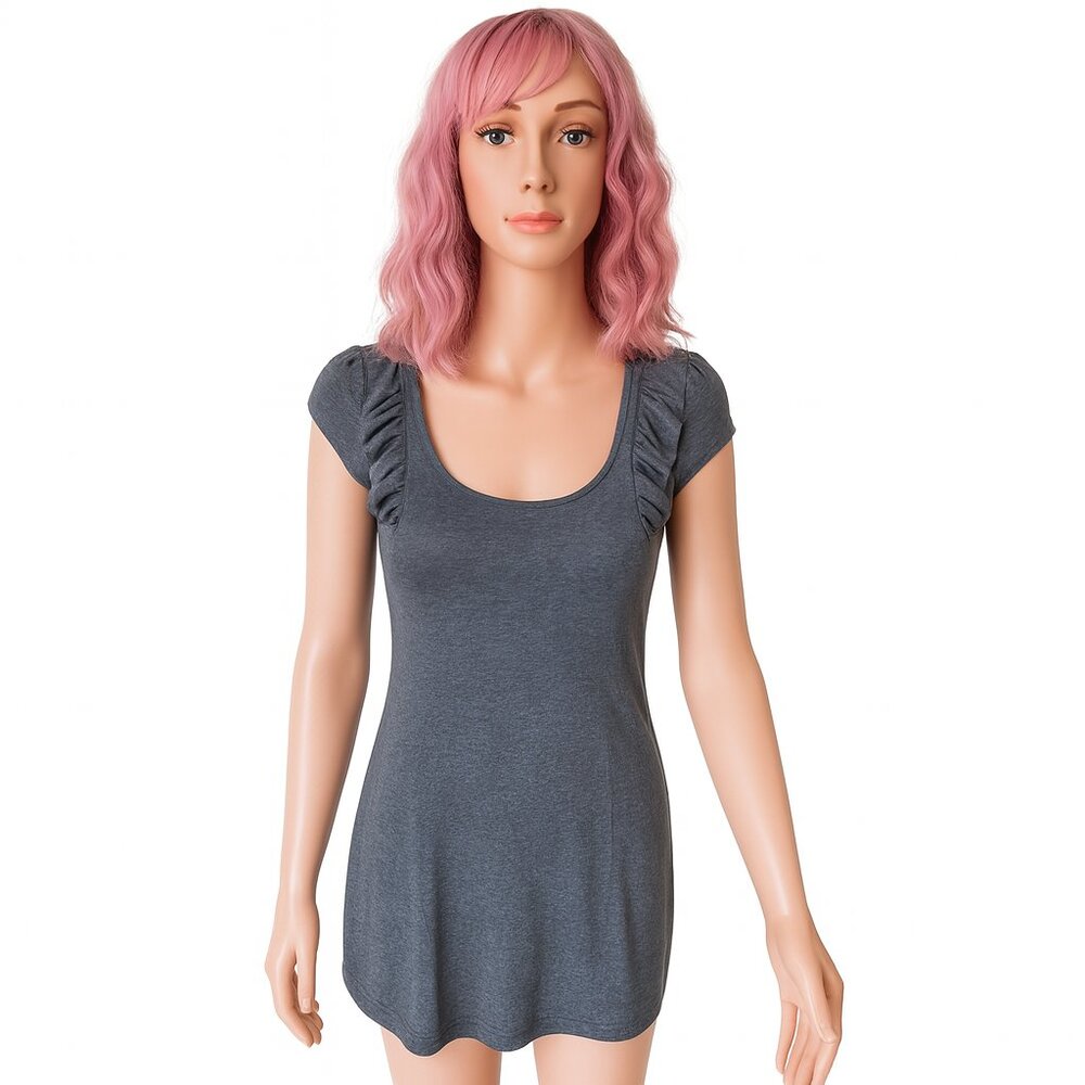 Forever 21 Ruffle Sleeve Scoop Neck Top – Size M